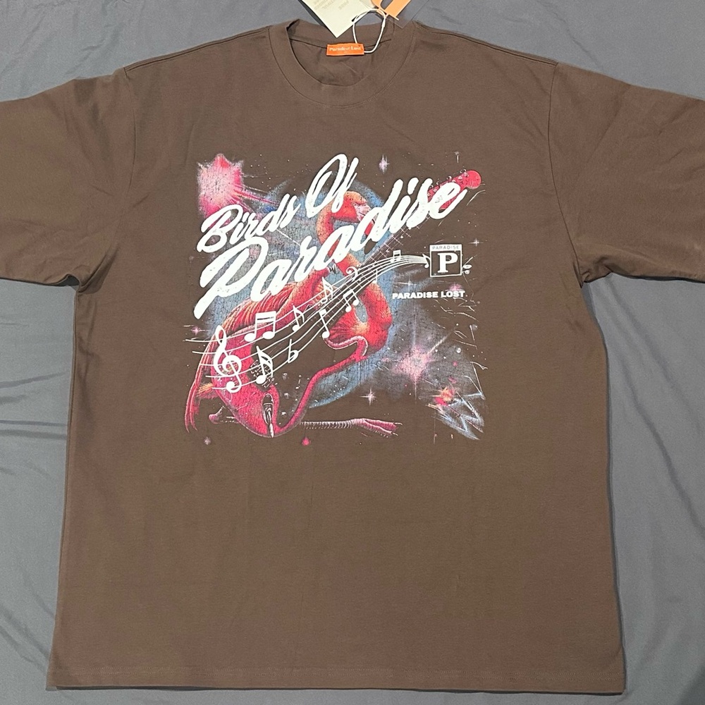 PARADISE LOST LOVERS TEE BROWN. 3XL